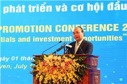Thủ tướng Nguyễn Xuân Phúc: Thái Nguyên có thể trở thành một cực tăng trưởng của miền Bắc